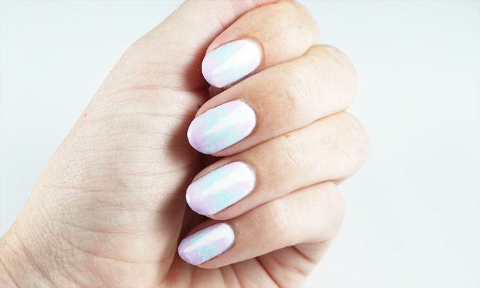 picture of the pastel nail art described in the article
