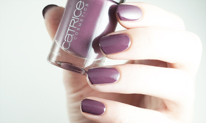 swatch of catrice berry necessary