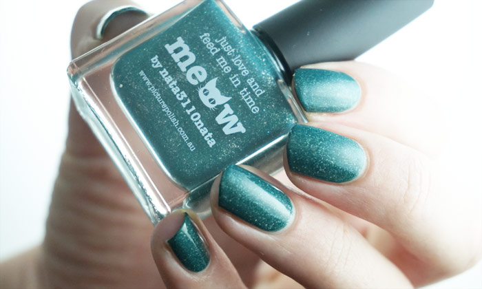 swatch of picture polish meow