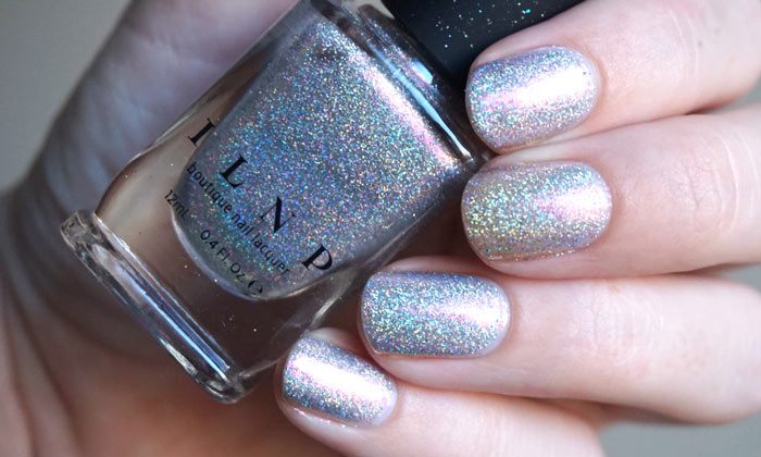 swatch of ILNP Rosewater from their Color Kissed Ultra Holos collection