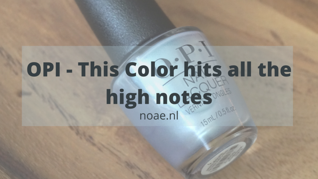 OPI This Color hits all the high notes (Muse of Milan Fall 2020)