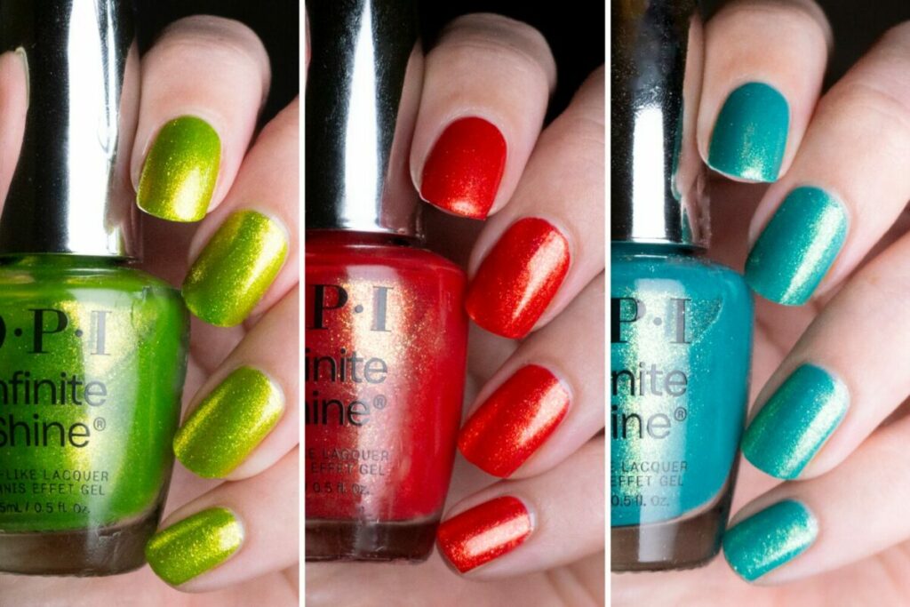 Swatches of OPI Summer 2024 Infinite shine (my picks)